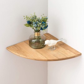 Love Oak Corner Shelf, 23 cm