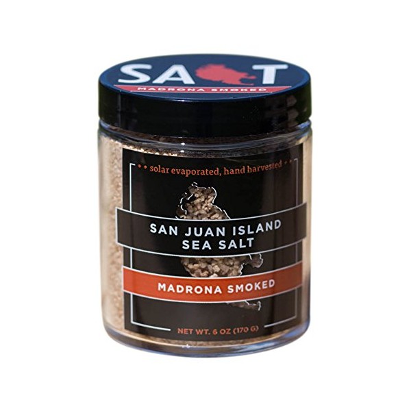 Madrona Smoked San Juan Island Sea Salt (6 oz Jar)