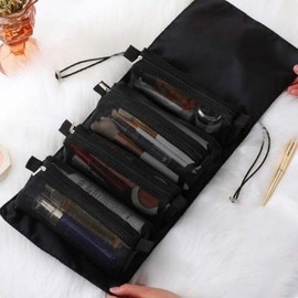 Owner Clan Makeup Pouch Portable Detachable Cosmetic Pouch Black / 메이크업파우치 휴대용 분리형 화장품 파우치 블랙