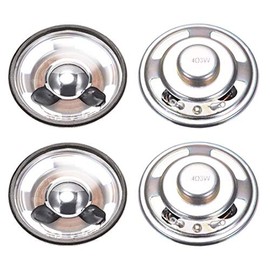 sourcing map 4pcs 3W 4 Ohm DIY Magnetic Speaker 50mm Round Shape Replacement Speaker