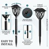 GIGALUMI Solar Lights Outdoor Waterproof, 6 Pack LED Solar Garden