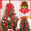 Ceenna 14.8 x 86.6 Inch Extra Large Christmas Bows Red