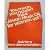 Jovan Vintage 1972 JOVAN MUSK OIL Perfume For Women, 1/8