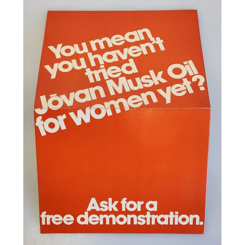 Jovan Vintage 1972 JOVAN MUSK OIL Perfume For Women, 1/8