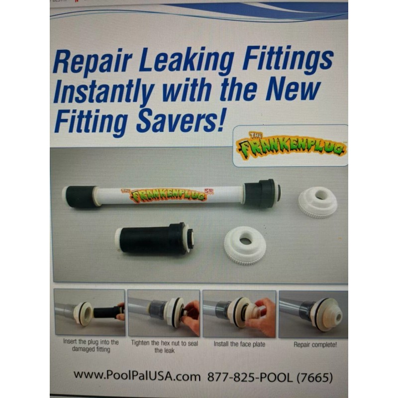 PoolPal USA Frankenplug swimming pool leak repair (4" pool fitting)…