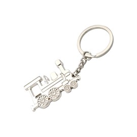 TEHAUX Metal Locomotive Train Keychain Pendant Sturdy and Fashionable Keyring Chain for Men and Women