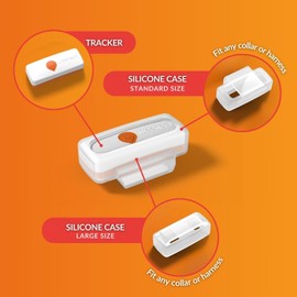 Weenect Dog XS - NEW GPS Tracker for Dogs | Real-time Mini GPS Tracker | Waterproof | Smallest Model on the Market | Operates with a Subscription