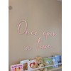 Unbranded Two Toned Custom Wall Art "Once upon a time"