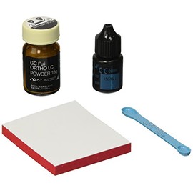 GC America 439401 Fuji Ortho LC Dual Cure Resin Modified Glass Ionomer Cement for Orthodontic Bonding Introductory Package, Includes 1 x 15 g Powder, 1 x 6.8 mL Liquid, 1 x Scoop and 1 x Mixing Pad