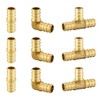 (Pack of 9) EFIELD 3/4-Inch PEX Fitting Combo: Tee &