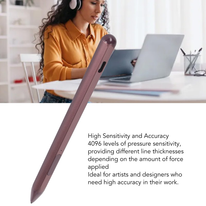 Laptop Stylus Pen with 3 Replacement Nibs Palm Rejection Rechargeable