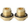 Drain Plug, 2 Piece Brass Diff Filler Differential Drain Plug