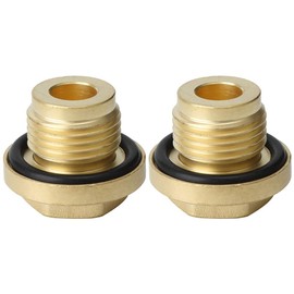 Drain Plug, 2 Piece Brass Diff Filler Differential Drain Plug Set Fits Discovery 2 Td5 & V8