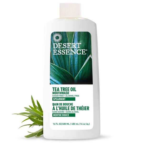 Desert Essence Tea Tree Oil Mouthwash 16 Fl Oz