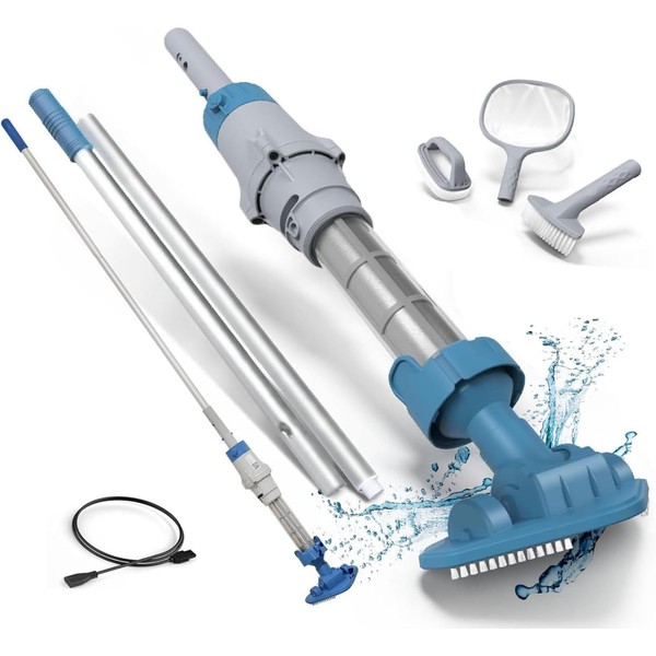 KOKIDO 5-in-1 Rechargeable Pool & Spa Vacuum Cleaner Set, 3