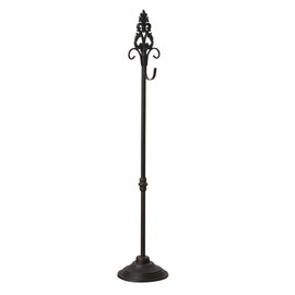 Wreath Stands for Display, Retro Black Standing Wreath Holder, Wrought Iron Wreath Hanger Stand, Wreath Holder Stand with Fleur-De-Lis Top, Floor and Tabletop Christmas Wreath Stands for Porch, New Year Wreath, Party Decor