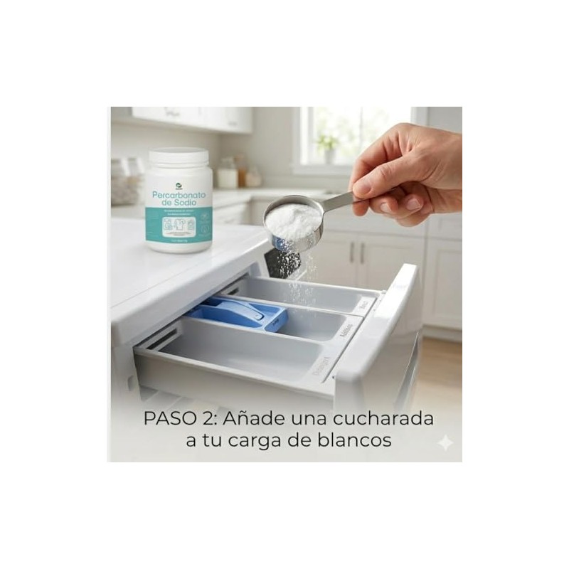 Nuneth - Percarbonato de Sodio 1Kg - Blanqueador Libre de