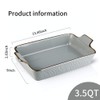 KOOV Individual Lasagne Pan Deep, Rectangular 9x13 Baking Dish, Ceramic