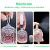 Luojery 2-Pack Refillable Clear Glass Fine Mist Empty Spray Perfume