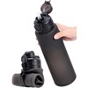 TakeToday Collapsible Water Bottles, Foldable for Travel, 32oz, Black