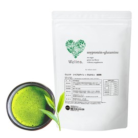 Welina. 森拓郎監修 ソイプロテイン+グルタミン (抹茶味) 500g