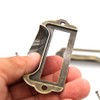 LXZ 8 PCs Antique Brass Card Holder Drawer Pull/Label Tag