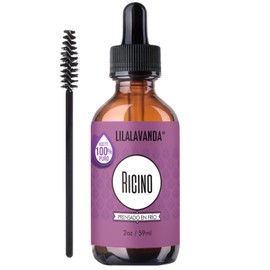 Aceite de Ricino LilaLavanda - Estimula Crecimiento de Pestañas y Cejas - Restaura, Suaviza y Protege Piel, Cabello, Uñas y Barba - 100% Puro - 59ml