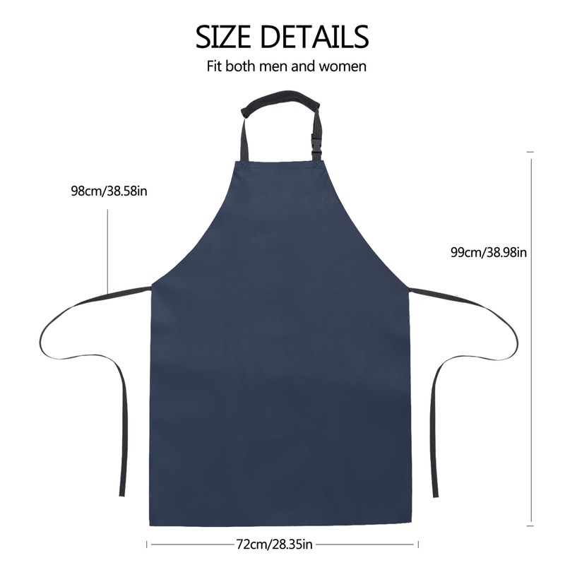 Homsolver 2 Pack Waterproof Rubber Vinyl Apron Chemical Resistant Work