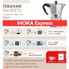 Teravan - Juntas de silicona compatibles con Bialetti Moka Express,
