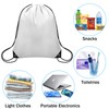 Grneric 12Pcs Drawstring Backpack Bulk Cinch Bag, Polyester Drawstring Bags