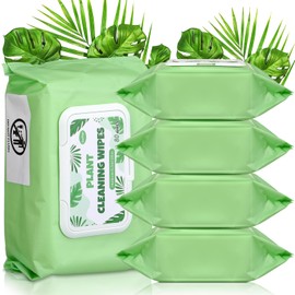 Swiffen 320 Pcs Plant Wipes for Leaves Plant Leaf Cleaner and Shine Leaf Shine Wipe for Indoor Plant Based Thick Waffle Weave Photosynthesis Wipes for Outdoor House Gentle