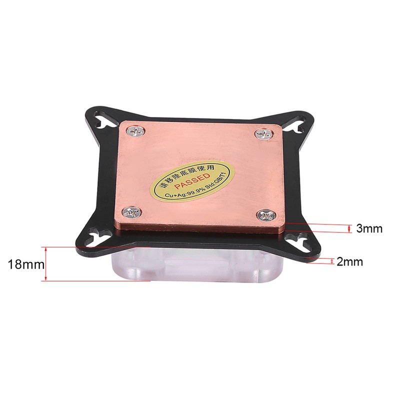 QANYEGN GPU Water Cooling Block, Water Cooling Cooler Base, Universal