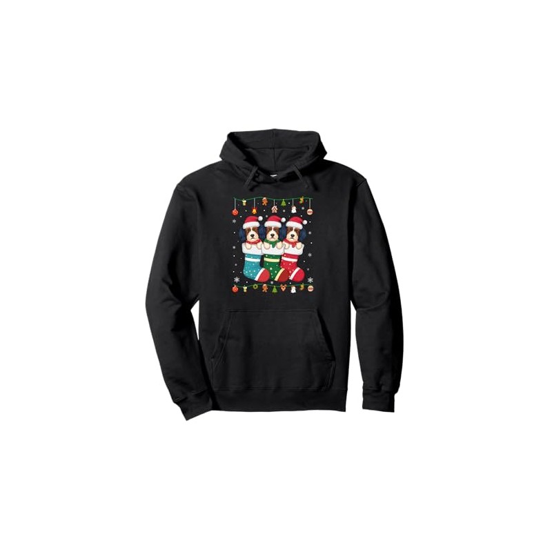 Havanese Dog in Christmas Men Women Kids Xmas Pajama Pullover