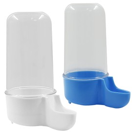 Uenhoy - 2 comederos de plástico para pájaros, bebedor de loros, dispensador de alimentos para pájaros, para jaula, suministros de riego para loros, periquitos, periquitos, tortolitos, 200 ml