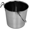 Advance Pet Products Heavy Stainless Steel with 2 Hook Bucket,