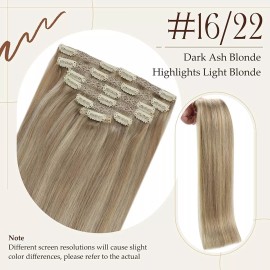 sunny hair Extensiones Cabello Natural 14in Rubio Ceniza Oscuro R 120gr
