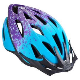 Schwinn Thrasher Kids Bike Helmet, Boys And Girls, Fits 50 - 54cm Circumference, Ages 5-8 Year Olds, Lightweight, Detachable Visor, CPSC Safety Certified, Child, Blue/Purple