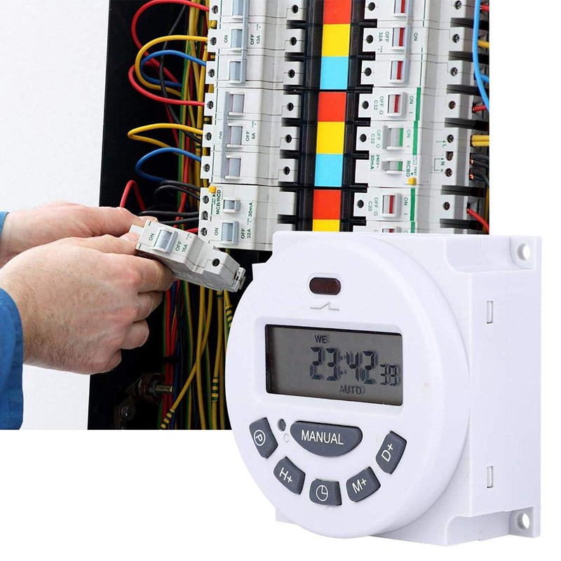 24V DC/AC Timer Switch Programmable Digital Heavy Duty Electrical Timer