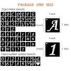 Eage Alphabet Letter Stencils 4 inch, 68 Pcs Reusable Plastic