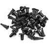 X AUTOHAUX 10pcs 10mm Hole Black Car Fender Bumper Plastic