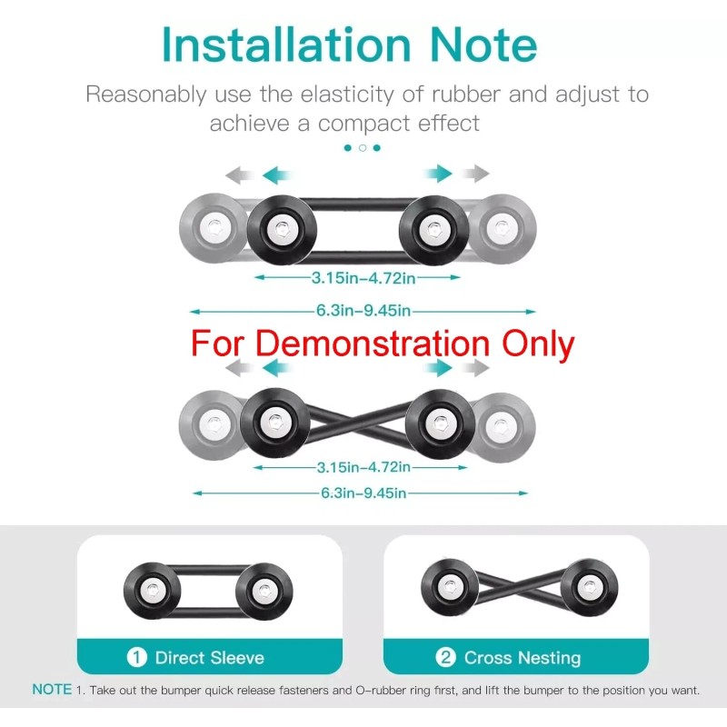 SDeelCase 8 Pcs Black Quick Release Fasteners Kit For Mercedes