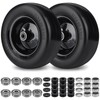 2Pcs 11x4.00-5 Lawn Mower Tires Flat Free, Upgraded 11x4-5 Zero