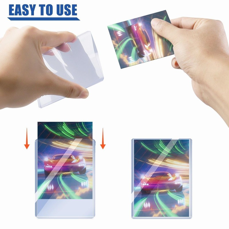 200 Pack 3"x4" Top loaders for Cards - 35pt Premium