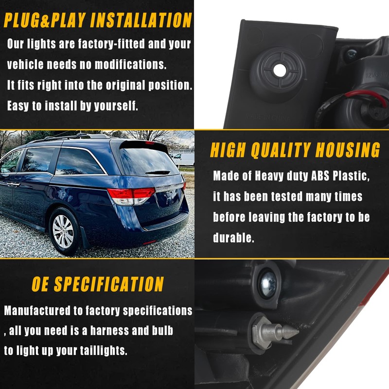 Boine Right Passenger Side Tail Light Compatible With 2014 2015