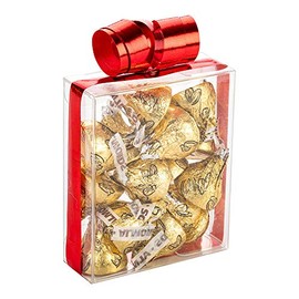 Restaurantware Sweet Vision 2.6 x 1 x 3.1 Inch Plastic Favor Boxes 100 Square Clear Candy Boxes - Package Treats or Gifts For Weddings Birthday Parties or Baby Showers Clear Plastic Gift Boxes