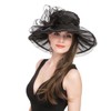 Women's Organza Church British Fascinator Bridal Tea Party Wedding Hat