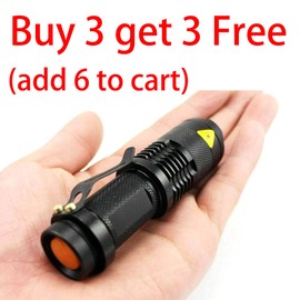 Unbranded LED Tactical Flashlight Military Grade Torch Small Super Bright Handheld LightUS