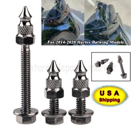 Unbranded Spike Windshield Mount Bolt Screw For Harley Touring Ultra Classic Limited 14-20