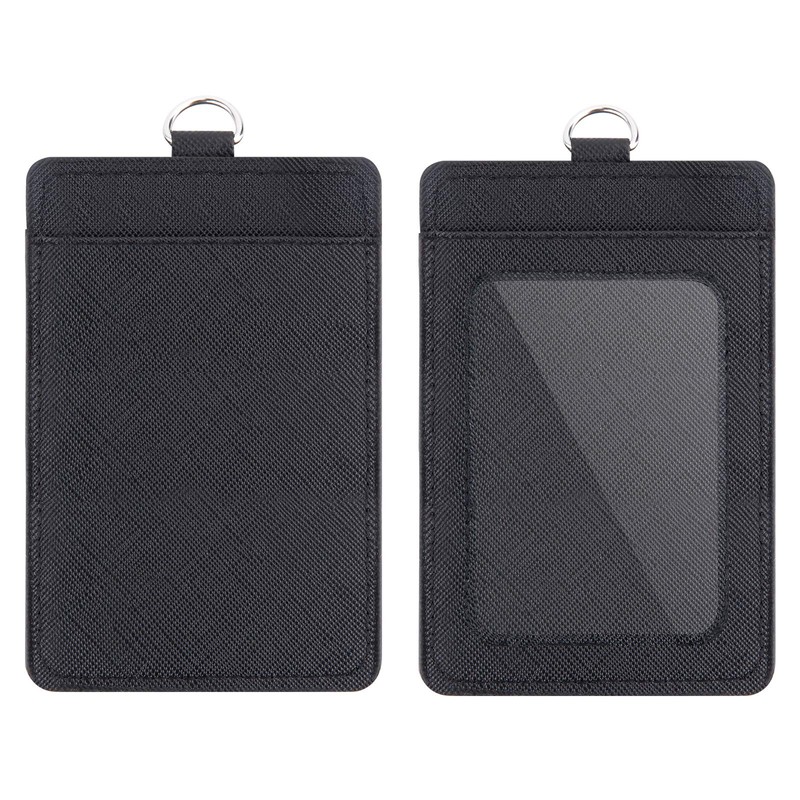 2 Pack Badge Holders and Heavy Duty Retractable Reel Clips