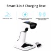 ScanAvenger 1D/2D Wireless Bluetooth Barcode Scanner: 3-in-1 with stand, USB